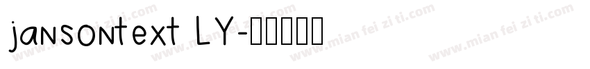 jansontext LY字体转换